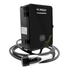 MOREDAY Wallbox – câble de Charge de voiture électrique, Station de Charge EV, 7kw, 11kw, 22kw, chargeur Ev, clé automatique, carte de bouton extérieure