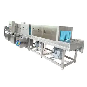 High Efficiency Automatic Commercial Basket Washing Machine Crate Pallet Tray Washer and Dryer