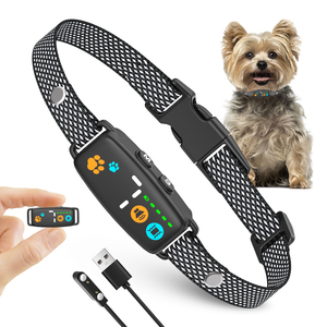 मिनी रिचार्जेबल डॉग छाल कॉलर दोहरी सेंसर सुरक्षित स्टॉप विरोधी झूठी कंपन प्रशिक्षण छाल नियंत्रण एंटीलाडिडो - Product Image 1
