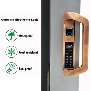 Cerradura electrónica de puerta de Villa impermeable al aire libre de alta calidad cerradura inteligente automática de huellas dactilares - Product Image 3