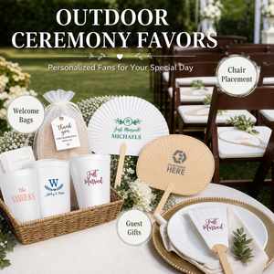 Éventails de <span class=keywords><strong>mariage</strong></span> personnalisés pour adultes, en papier et bois, pour invités, cérémonies en extérieur, cadeaux, Chine - Product Image 4
