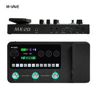 Processeur d'effets M VAVE, processeur d'effets multifonction pour guitare et basse avec effets de machine à rythmes et boucles audio