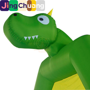 Offre Spéciale : Trampoline <span class=keywords><strong>Gonflable</strong></span> JingChuang avec Toboggan Dinosaure et Château Ludique en Tissu Oxford 530x260x310CM pour Usage Commercial - Product Image 2