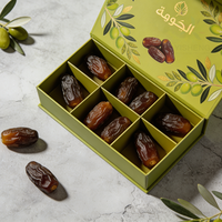 Boîte magnétique de luxe avec séparateurs, en matériau durable, pour dattes Medjool, chocolats, bonbons, cadeaux en vrac