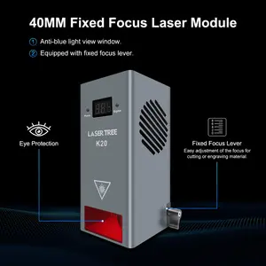 Mô-đun LASER Công Suất Quang Học 20W Cho Cây Laser Có Vòi Hỗ Trợ Không Khí Dụng Cụ Thiết Bị Khắc Laser Ánh Sáng Xanh 455nm