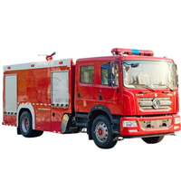 Camion de pompiers Euro 6 4x2 6000L pour la lutte contre les incendies et le sauvetage, avec lance de 50m, capacité de 6 tonnes, pour usage municipal et industriel