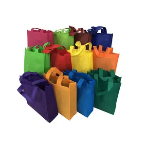 Promotional blank PP nonwoven tote shopping bag tnt non woven carry bags