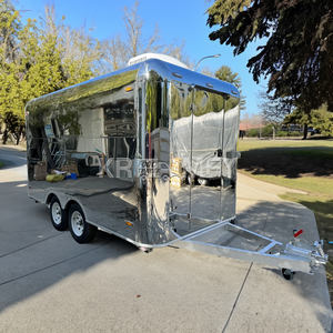 2025 Comida personalizada Catering móvil Remolque de camping Carrito de flores Bar móvil Remolques de comida de boda para EE. UU. Comida Taco Camión Remolque - Product Image 3