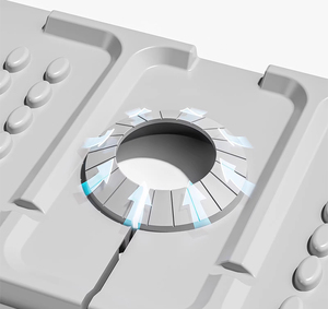 Tappetino Pieghevole Leggero ed Ecologico in Silicone per Rubinetto da <span class=keywords><strong>Cucina</strong></span> con Rampa Rialzata per Protezione Anti-Schizzi, Montaggio a Parete, Tagliabile - Product Image 3