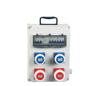 Aoda CEE-06 OEM & ODM IP67 Wall Mounted Mobile plastic outdoor electrical distribution box multi socket box