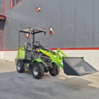 Minipala Gommata Elettrica 4x4 CE 500kg con Batteria, Nuova, per Giardino e Fattoria, con Articolazione, per Vendita all'Ingrosso