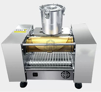 Machine automatique à crêpes en acier inoxydable avec convoyeur pour une production continue de crêpes