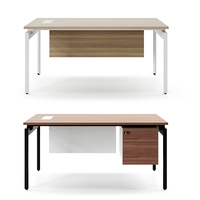 Bureau d'ordinateur moderne minimaliste de 120 cm Meuble secrétaire blanc avec design convertible Concept moderne en bois