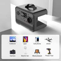 Station d'alimentation portable 350W 297.6WH, batterie externe, panneau solaire pour le camping, les voyages et la sauvegarde