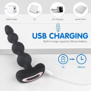 Silikon Fernbedienung Anal Plug Vibrierende Sexspielzeug Hinterhof Anal Perlen Vibromasseur Vibrator Adult Fun Butt Anal Sexspielzeug - Product Image 5