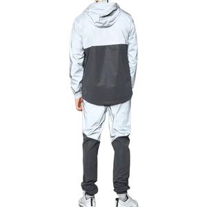 Survêtement Personnalisé de Couleur Contrastée Brodée Veste Zippée Jogger Ensemble Pantalon de Survêtement en Nylon Survêtements Coupe-Vent Pour Hommes - Product Image 2