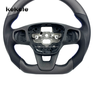Amélioration de l'intérieur de la voiture, volant en cuir et fibre de carbone personnalisé pour Ford <span class=keywords><strong>Focus</strong></span> MK4 MK7 MK7.5 MK8 Carnival <span class=keywords><strong>ST</strong></span> - Product Image 3