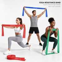 Bande élastique de yoga en latex épais à forte résistance pour accessoires de gym avec emballage personnalisé écologique – Vente en gros