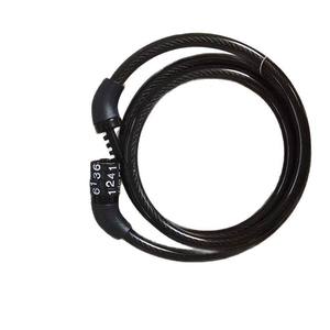 Candado de seguridad para bicicleta, cable de acero de 8mm y 1000mm, combinación de cuatro dígitos, antirrobo, para bicicleta, motocicleta, vehículo eléctrico - Product Image 4