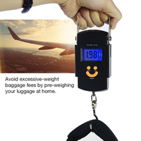 Mini balance électronique portable à main hameçon pesant 50Kg/10g balance à bagages numérique avec ruban à mesurer