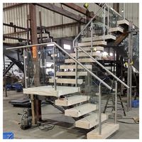Escalier en spirale de jardin extérieur en acier, robuste et de qualité supérieure