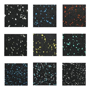 Alfombrilla de <span class=keywords><strong>Goma</strong></span> Antideslizante de Alta Calidad <span class=keywords><strong>para</strong></span> Gimnasio y Salas Deportivas, 500x500mm, 20mm de Grosor, Lisa, Aislante de Impactos y Reductora de Ruido - Product Image 6