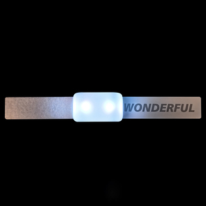 Bracelet <span class=keywords><strong>LED</strong></span> ABS Magic Strap avec logo personnalisé, télécommande <span class=keywords><strong>sans</strong></span> <span class=keywords><strong>fil</strong></span> DMX, 15 couleurs lumineuses, portable, thème ROMANCE, concerts, cadeaux - Product Image 6