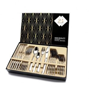 Juego de Cubiertos de Acero Inoxidable, Cuchillo para Cena, Tenedor, Cuchara para Té - Product Image 1