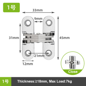 Có Thể Điều Chỉnh Giấu Cửa Bản Lề Hiện Đại Thép Không Gỉ 304 Kẽm Hợp Kim Và Kim Loại Phần Cứng Cho Phòng Tắm Cho Khách Sạn - Product Image 2
