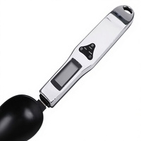 Balance cuillère numérique LCD en acier inoxydable 304 pour la cuisine, 500g/0.1g, avec cuillère doseuse, vente en gros