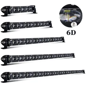 Süper parlak 6D Offroad sürüş Led bar ışığı, kamyon ATV UTV 4X4 8 "14" 20 "32" 50 "inç Aurora araba tek sıra LED ışık çubuğu