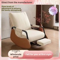 Fauteuil inclinable à bascule pour adultes, en acier, design minimaliste, pour dormir et se détendre, canapé de loisirs pour balcon et maison