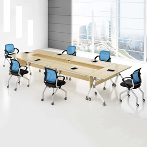 Đồ nội thất văn phòng gấp gấp lên ráp bằng gỗ nghiên cứu bảng với kệ - Product Image 5