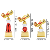 Trophée de football en plastique fabriqué en Chine pour les compétitions sportives, les matchs, la ligue des champions, le meilleur joueur