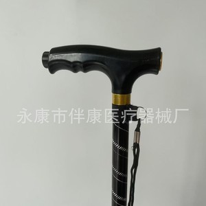 Four Legged Walking Stick Aluminum Alloy Black Led <b>Lights</b> For Elderly Support - Product Image 3