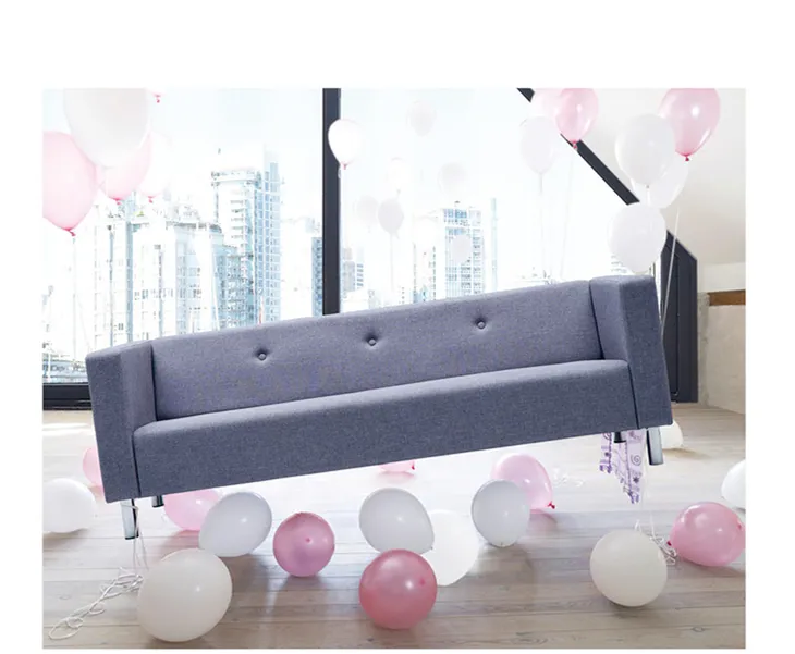 Modern Loveseat paslanmaz ayaklar kanepe İskandinav tarzı kabuk şekilli Divano Due Posti döşemelik kumaş Modern kesit kanepe oturma odası