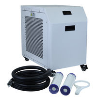 Enfriador de Acuario Automático Fengmang, Bomba de 0.5 HP R410A, Sistema de Calefacción y Refrigeración para Peceras, Enfriador de Agua de Temperatura Constante