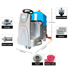 20 inch đi xe trên sàn tiên tiến làm sạch chà máy thương mại siêu thị sàn Scrubber - Product Image 6