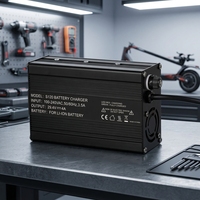 Chargeur de batterie Li-lon industriel CE personnalisé S120 LiFePO4 12V-60V AC/DC 150W pour moto/scooter électrique et outil électrique