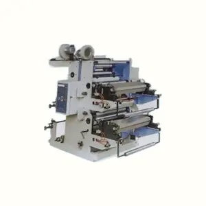 Flexographic transfer multi color plastic dtf pet pof sachet flim printer machine combined with film blowing printing machine