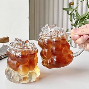 Verres à boire Verres à nervures Verres transparents Gobelets esthétiques Tumbler Tasses Créatives en forme de raisin Vintage Durable HANDGRIP - Product Image 5