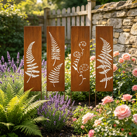 Panneaux de séparation de jardin en acier Corten découpés au laser, personnalisables, pour la décoration de la cour, du jardin, du chemin et du paysage