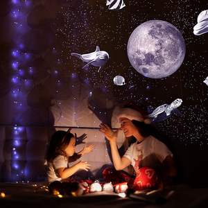 2025 nuova lente ad alta definizione cavo USB atmosfera luce notturna luna vita marina stelle galassia proiettore notte per il veicolo-montato - Product Image 6