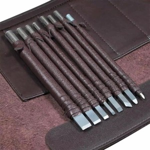 8/10Pcs Carving Knife DIY Tool Set Engraving Knives Tungsten Steel <strong>Chisel</strong> Craft Carved Stone Leather Case <strong>Gouges</strong> Hand Tools - Product Image 5