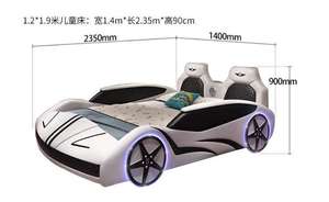 Новый дизайн спальный деревянный автомобиль в форме автомобиля для взрослых гонки lamborghini для мальчиков детские кровати автомобиль кровать для детей - Product Image 6
