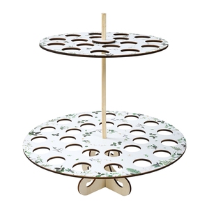 Vassoio in legno per coni portacoriandoli, supporto per coni, scatola porta coni, decorazione per matrimoni, supporto fai da te, bomboniera per feste - Product Image 5
