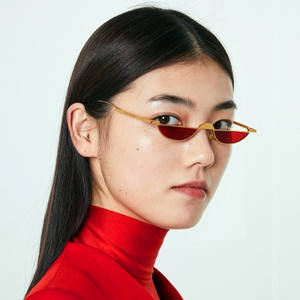 Novedades 2021, Gafas de Sol de Media Montura Redondas para Hombre, de Alta Calidad, con Protección UV400, Gafas de Sol de Ojo de Gato con Montura Pequeña para Mujer - Product Image 1