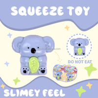 Jouets en peluche Lucky Toys, jouets à presser doux, koala moelleux, anti-stress, sensoriel pour enfants, jouet en silicone souple à presser