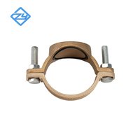 Collier de serrage en bronze commercial pour tuyau, collier de serrage en bronze moulé pour tuyau, support OEM personnalisé