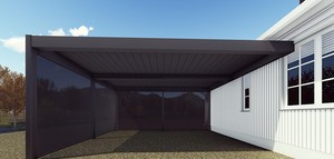 Pérgola de aluminio Shinilion China, pérgola de techo ajustable para colgar en la pared con marco recubierto de polvo para Terrasse o Pavilion - Product Image 5